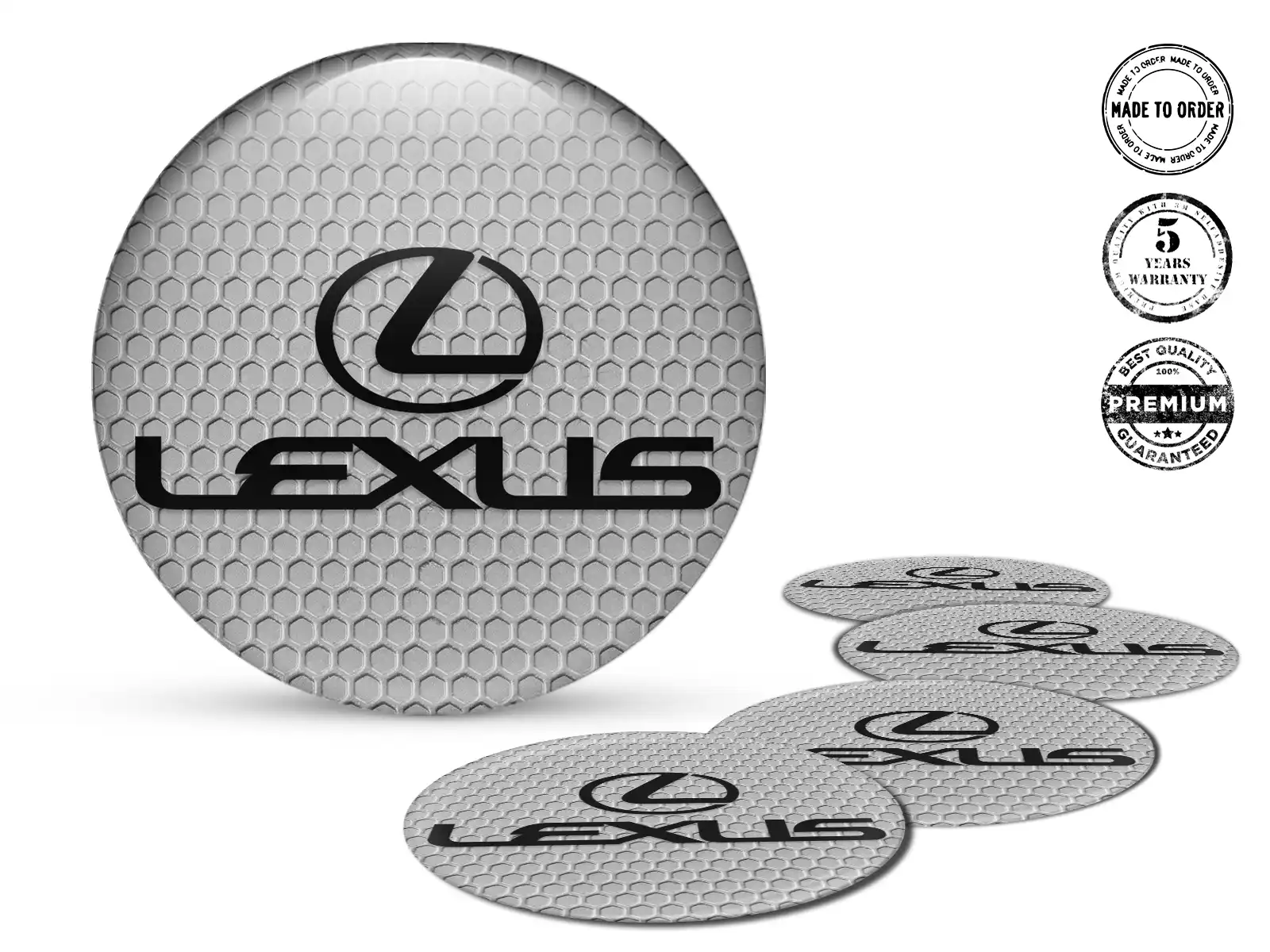 Lexus Adesivo Silicone Stile Emblemi Cerchio Cupola